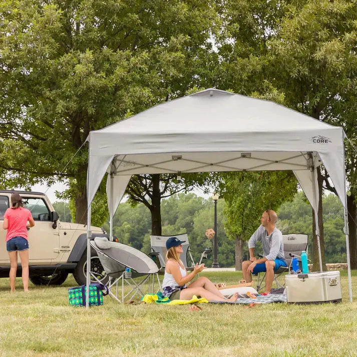 Core Equipment Instant Canopy - 10' x 10' - Light Grey - Shop  Shade Shelters at  Trekaline