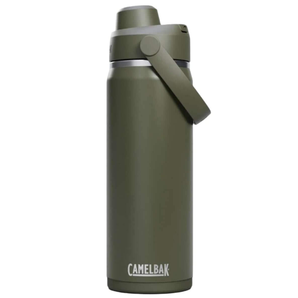Camelbak Thrive Chug Insulated Bottle - 20oz 600ml in khaki, featuring a durable design for keeping drinks cold in hot climates.