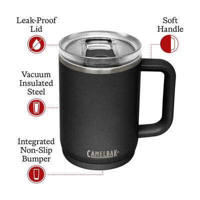 Camelbak Thrive Insulated Stainless Steel Mug 16 oz - Shop  Travel Mugs at  Trekaline