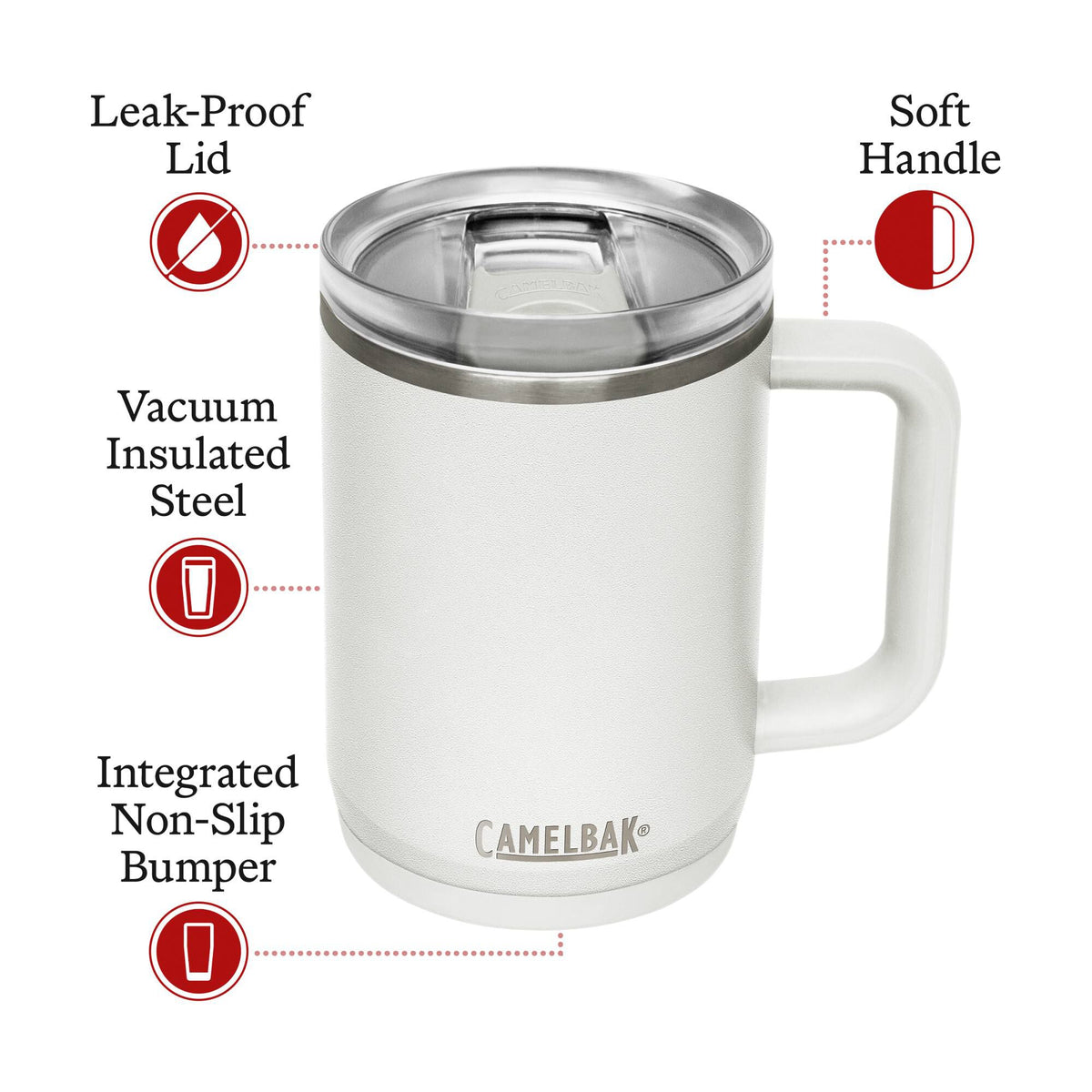 Camelbak Thrive Insulated Stainless Steel Mug 16 oz - Shop  Travel Mugs at  Trekaline