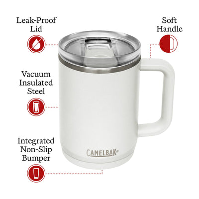 Camelbak Thrive Insulated Stainless Steel Mug 16 oz - Shop  Travel Mugs at  Trekaline