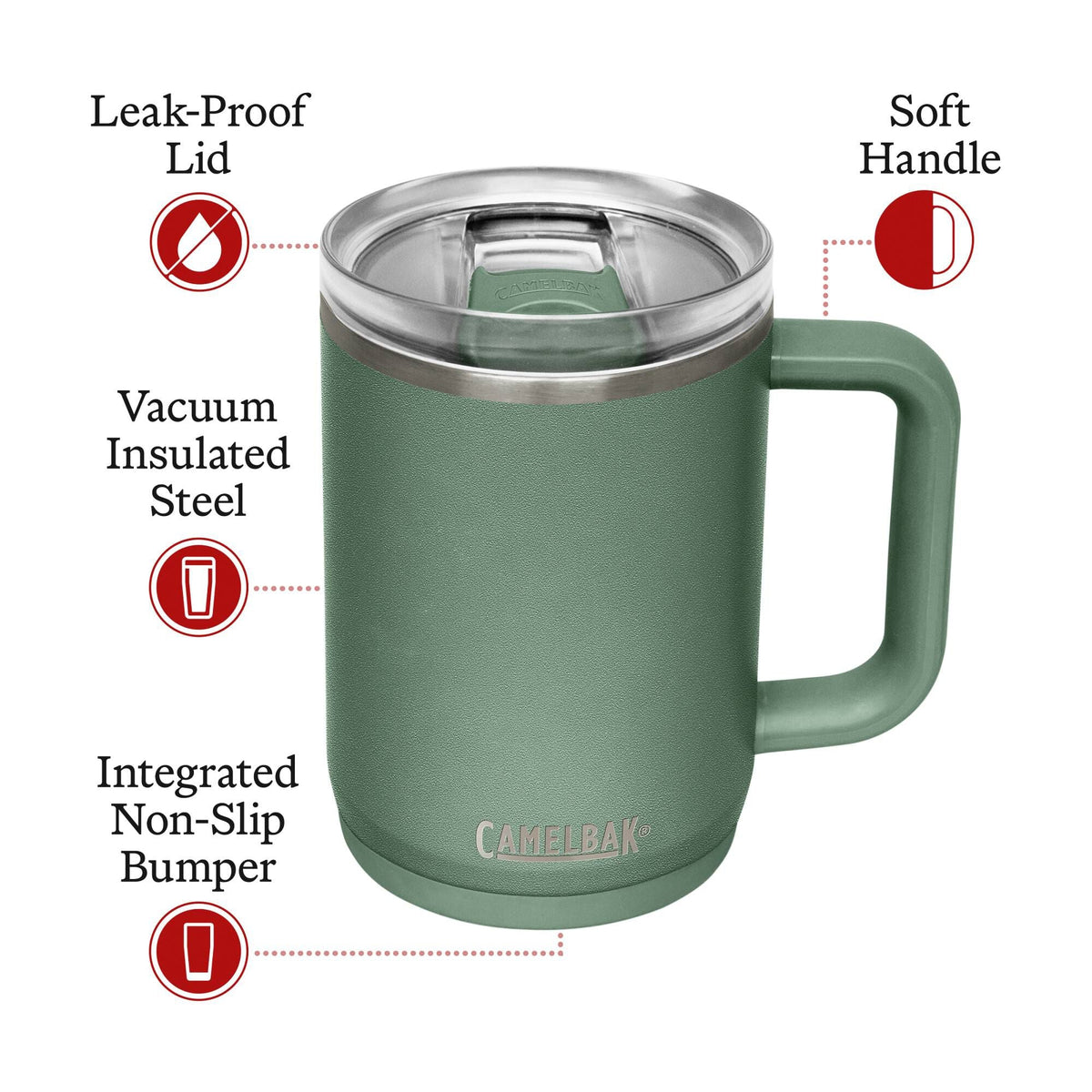 Camelbak Thrive Insulated Stainless Steel Mug 16 oz - Shop  Travel Mugs at  Trekaline