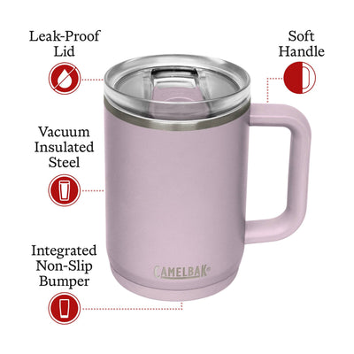 Camelbak Thrive Insulated Stainless Steel Mug 16 oz - Shop  Travel Mugs at  Trekaline