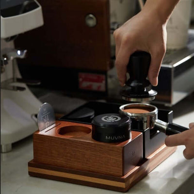 Muvna Red Wood Coffee Knock Station 51-58mm