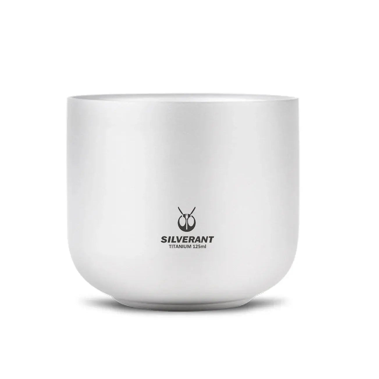 SilverAnt Titanium Tea Cup Double Wall - 4 oz, front view