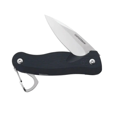 Leatherman C33 - reliable folding pocket knife with stainless steel blade and black handle.