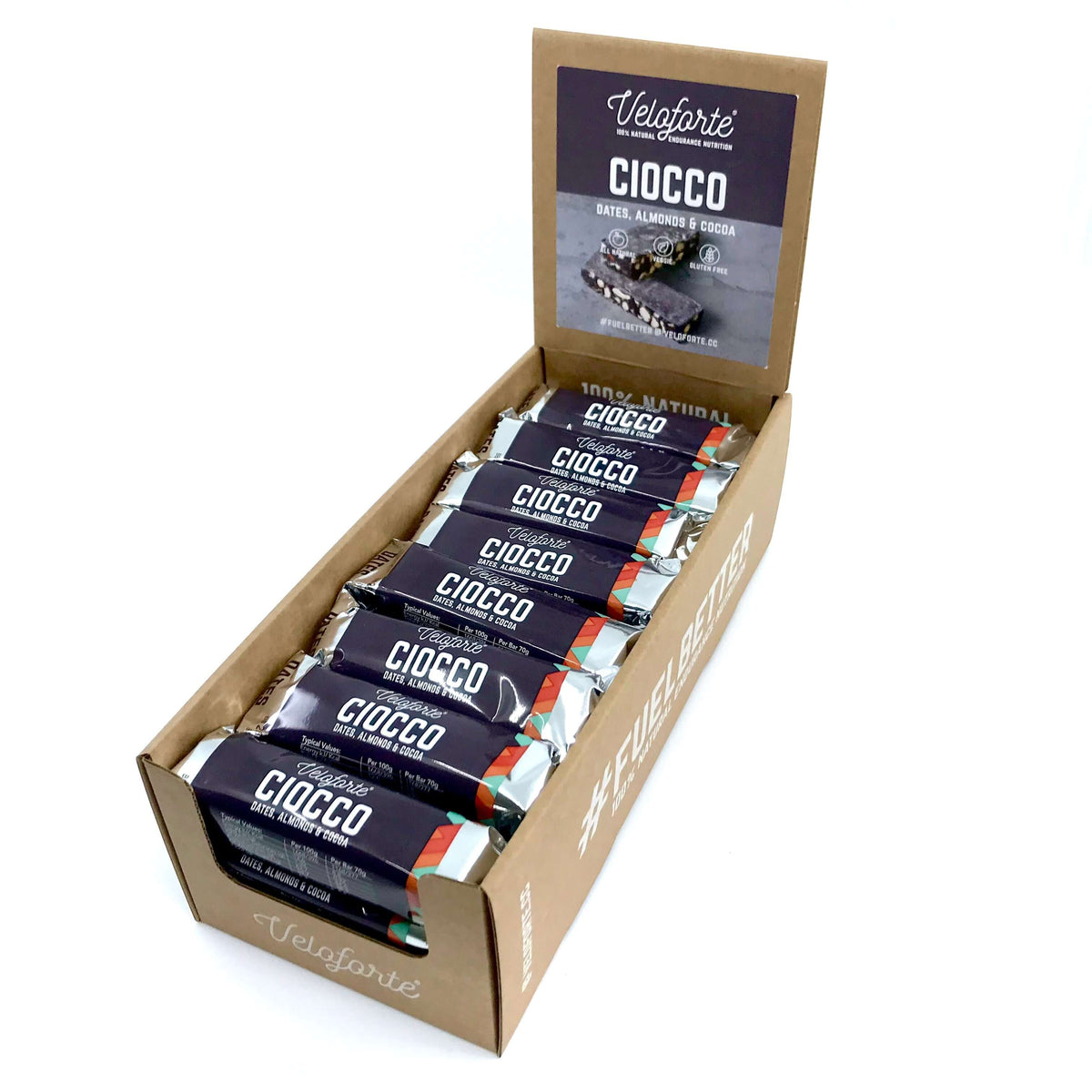 Veloforte Ciocco Natural Energy Bar box of 20