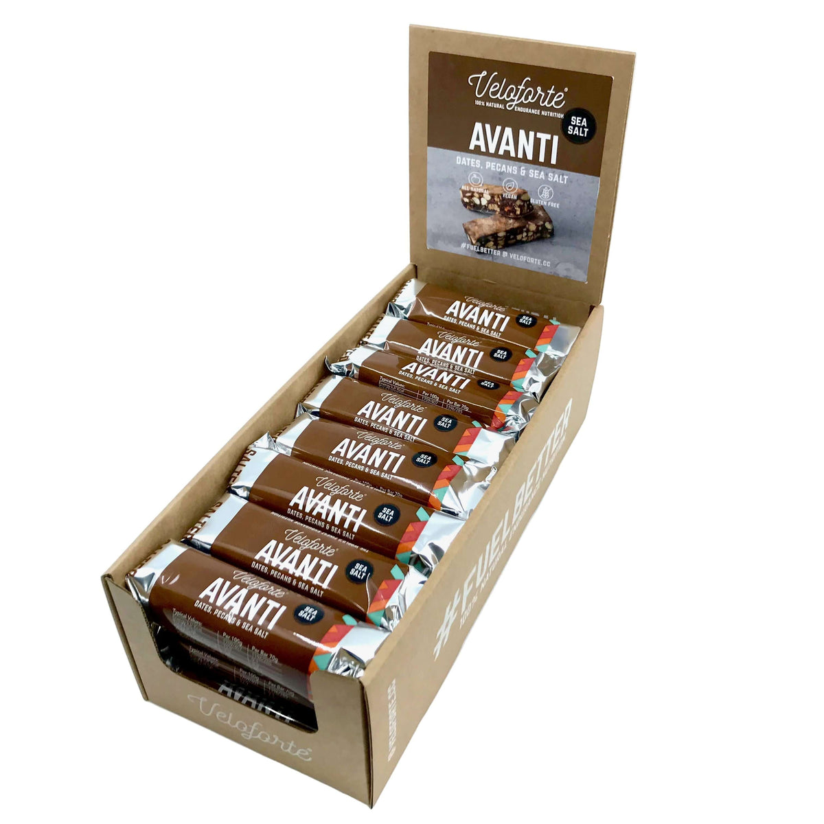 Veloforte Avanti Natural Energy Bar Box of 20
