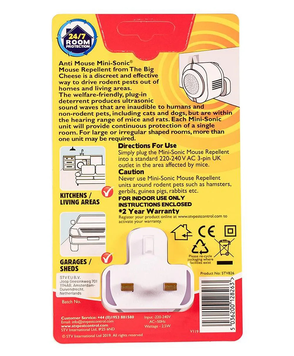 STV Big Cheese Mini-Sonic Mouse Repellent