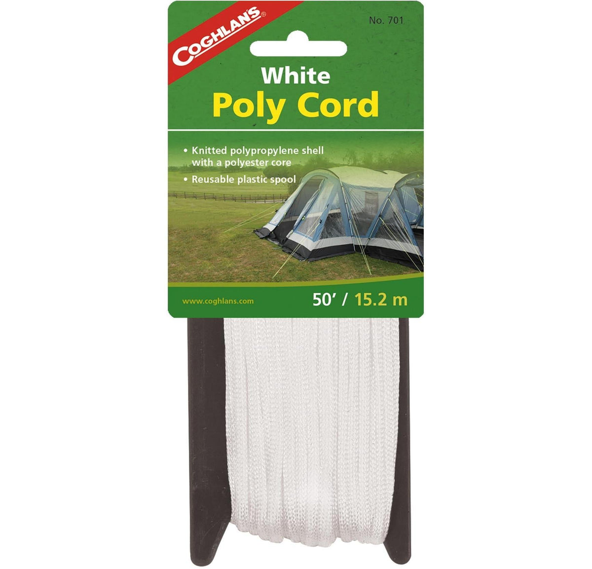 Coghlan's White Poly Cord 50 ft - Shop  Straps at  Trekaline