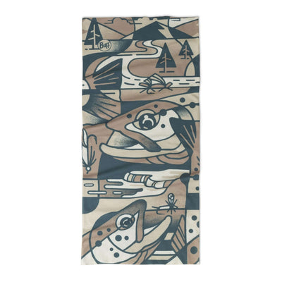 Buff Realtree CoolNet UV Neckwear - Lake River Multi