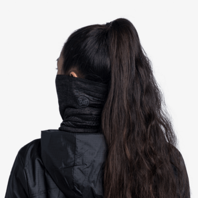 Buff Reflective UV Neck Gaiter Solid Black