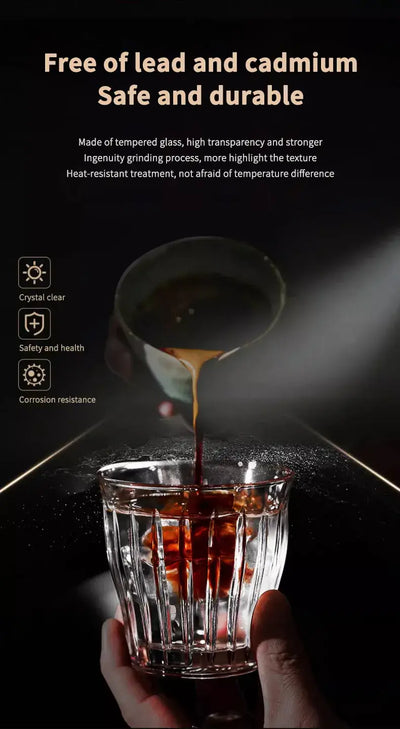 Muvna TIVAT Ribbed Glass Cup 100 ml
