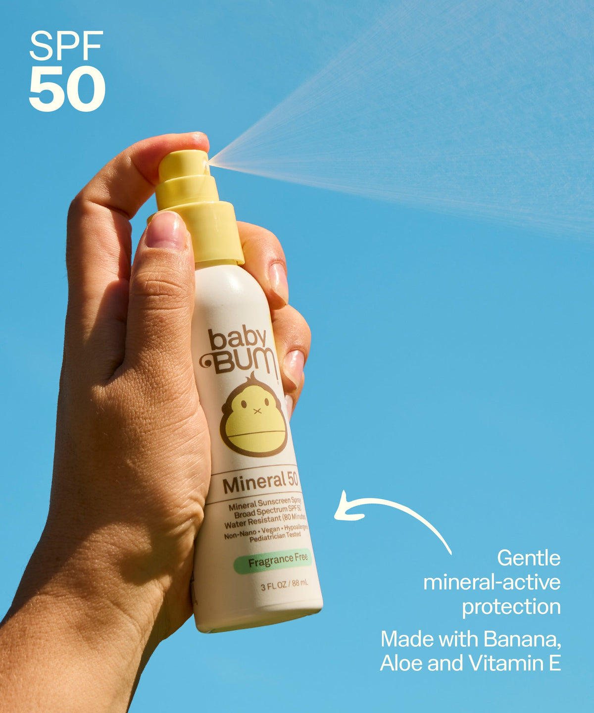 Sun Bum Baby Bum Mineral SPF 50 Sunscreen Spray