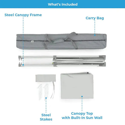 Core Equipment Gazebo Instant Canopy with Half Sun Wall - 6' x 4' - Shop  Shade Shelters at  Trekaline