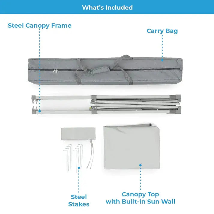 Core Equipment Gazebo Instant Canopy with Half Sun Wall - 6' x 4' - Shop  Shade Shelters at  Trekaline
