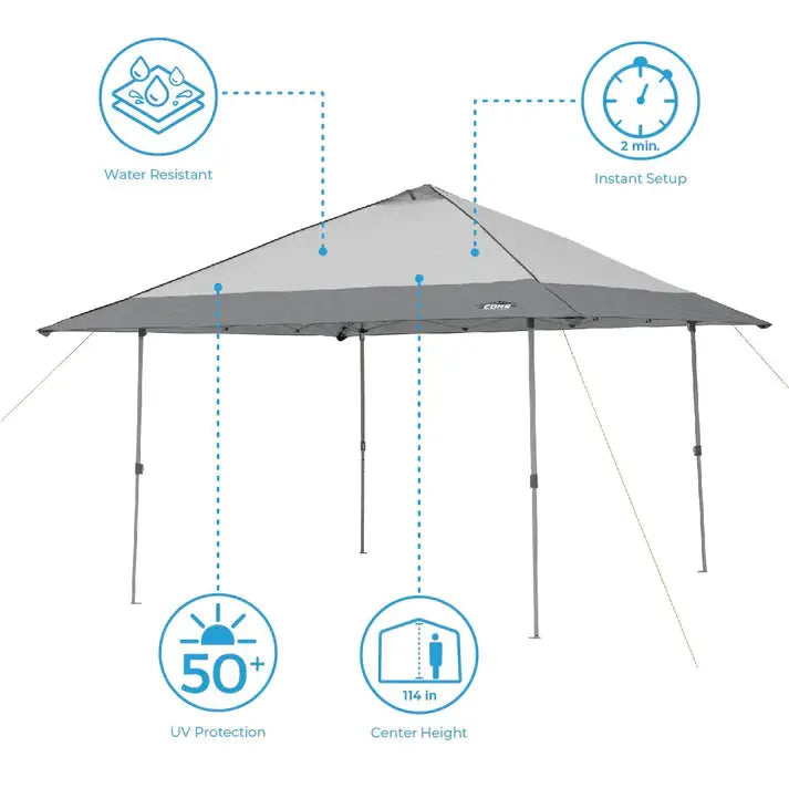 Core Equipment Gazebo Instant Canopy - 13' x 13' - Shop  Shade Shelters at  Trekaline