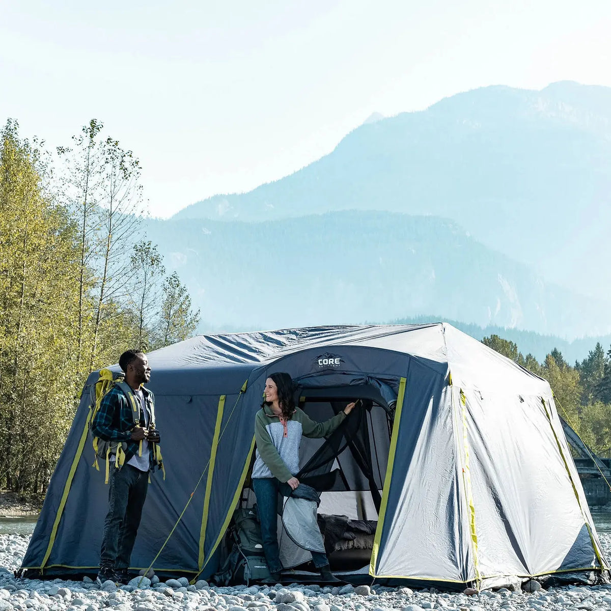 Core Equipment 9 Person Instant Cabin Tent with Full Rainfly - 14' x 9' - Shop  Camping Tents at  Trekaline