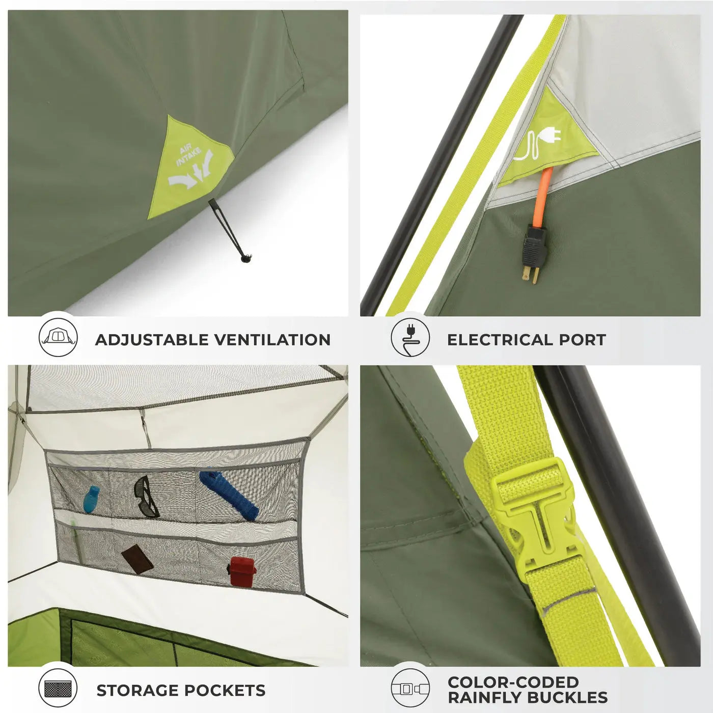Core Equipment 4 Person Instant Cabin Performance Tent - 8' x 7'
