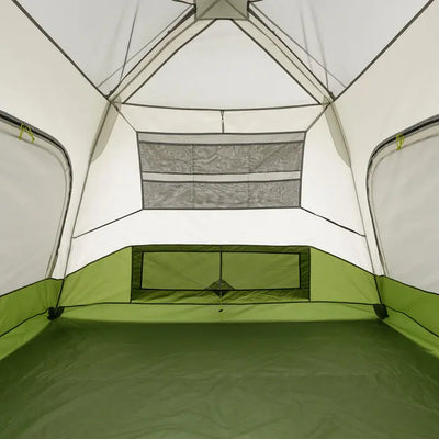 Interior view of Core Equipment 4 Person Instant Cabin Performance Tent - 8' x 7', showcasing spacious design and durable material.