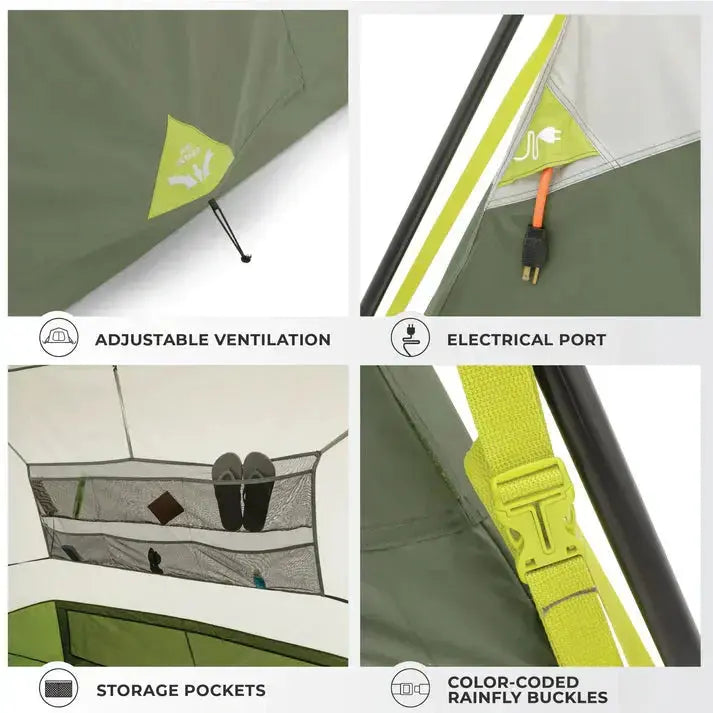 Core Equipment 6 Person Instant Cabin Performance Tent - 10' x 9' - Shop  Camping Tents at  Trekaline
