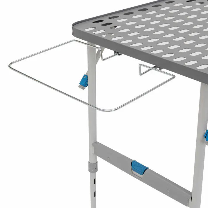 Core Equipment 4 Foot Tailgating Table with FlexRail & Adjustable Heights