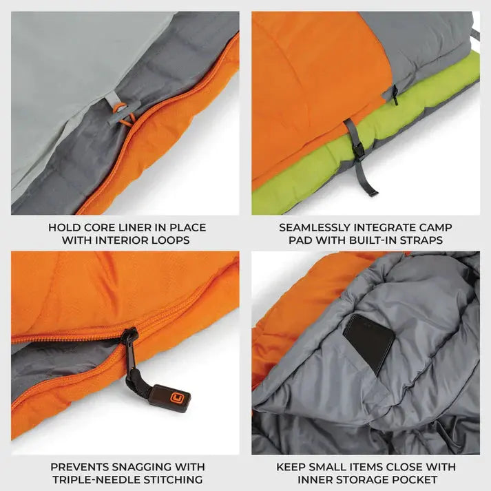Core Equipment 40 Degree Hybrid Sleeping Bag - Shop  Camping Sleeping Bags at  Trekaline