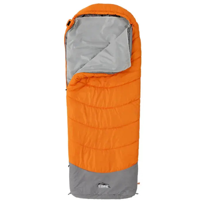 Core Equipment 20 Degree Hybrid Sleeping Bag - Orange/Grey - Shop  Camping Sleeping Bags at  Trekaline