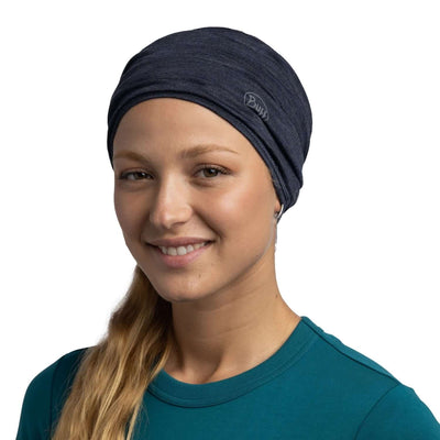 Buff Merino Lightweight Neckwear - Solid Night Blue