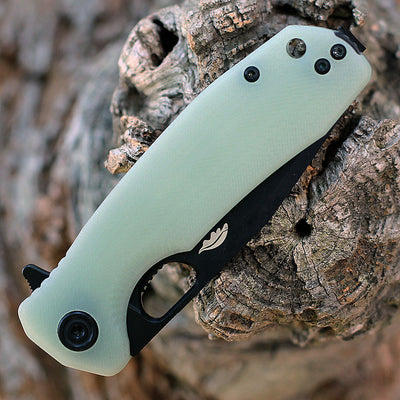 Honey Badger Limited Edition Medium Tanto Knife D2 - Jade G10