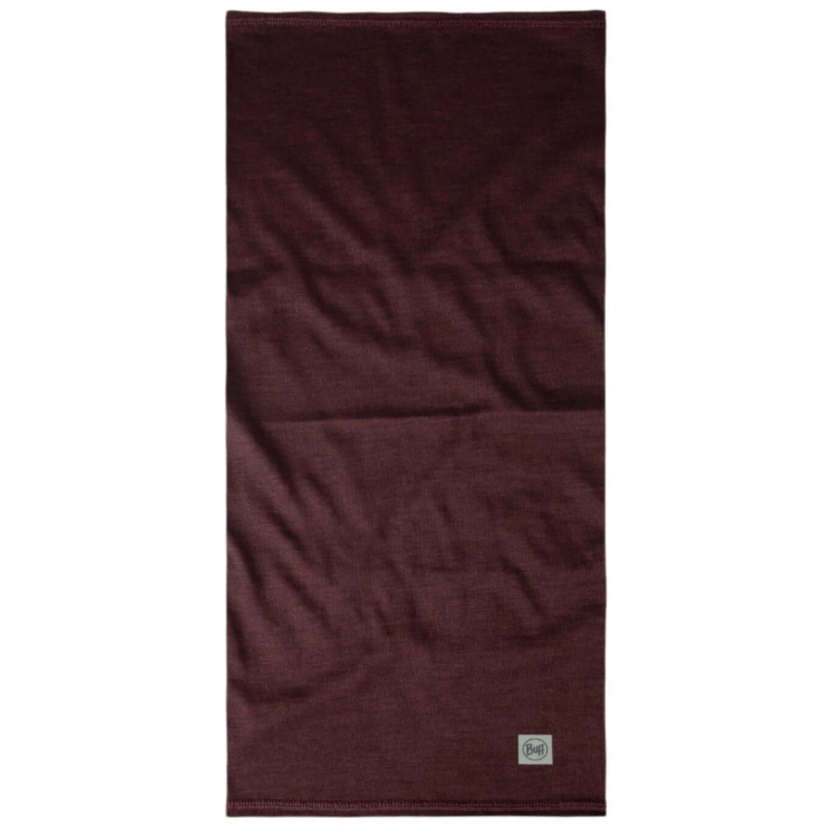Buff Merino Lightweight Neckwear Solid Garnet