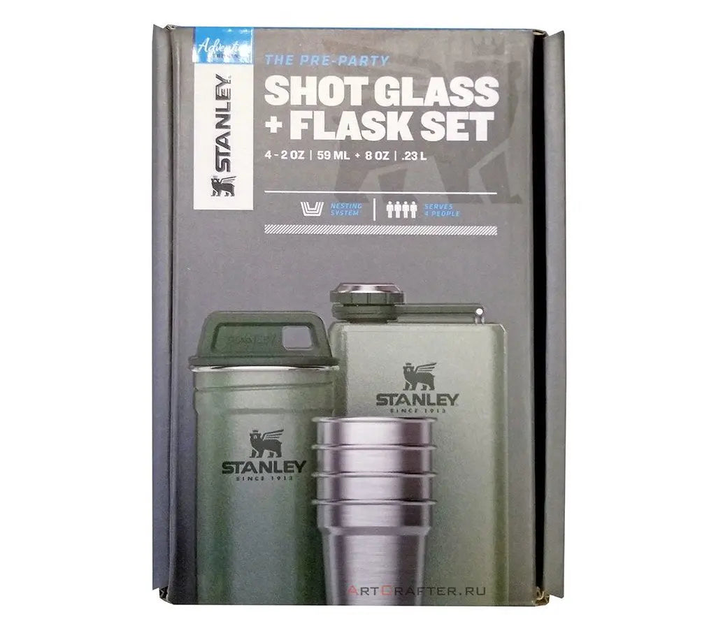 Stanley Adventure Pre-Party Shot Glass Flask Set - Shop  Flasks at  Trekaline