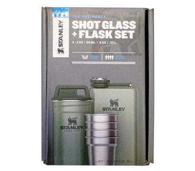 Stanley Adventure Pre-Party Shot Glass Flask Set - Shop  Flasks at  Trekaline