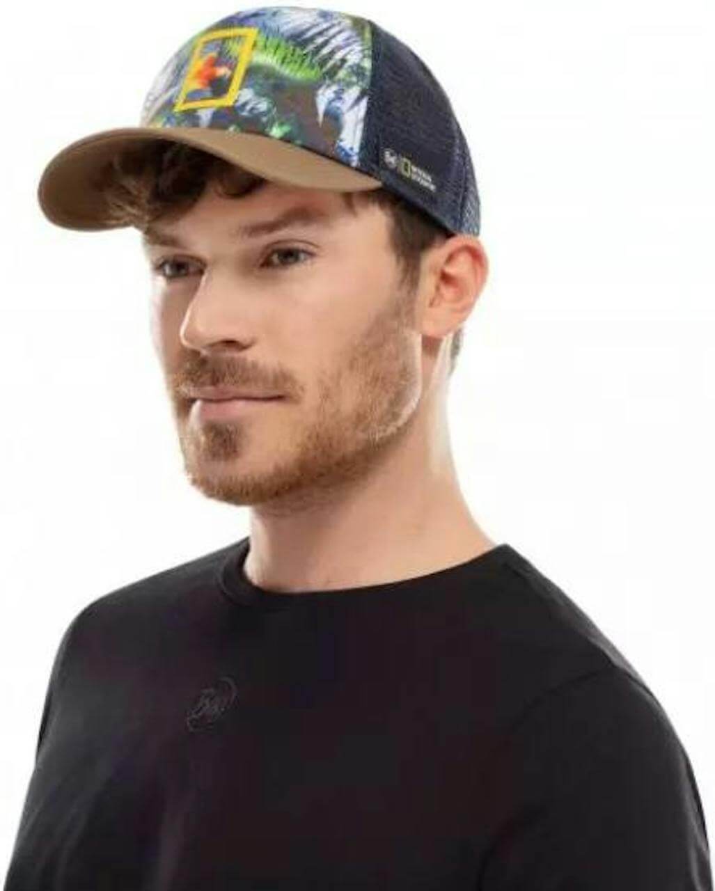Buff Trucker Cap National Geographic Scarlett Macaw