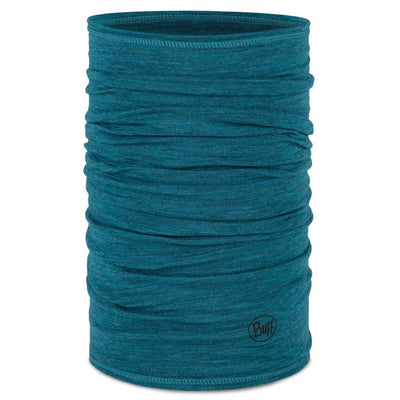 Buff Merino Lightweight Neckwear Solid Teal Scarf
