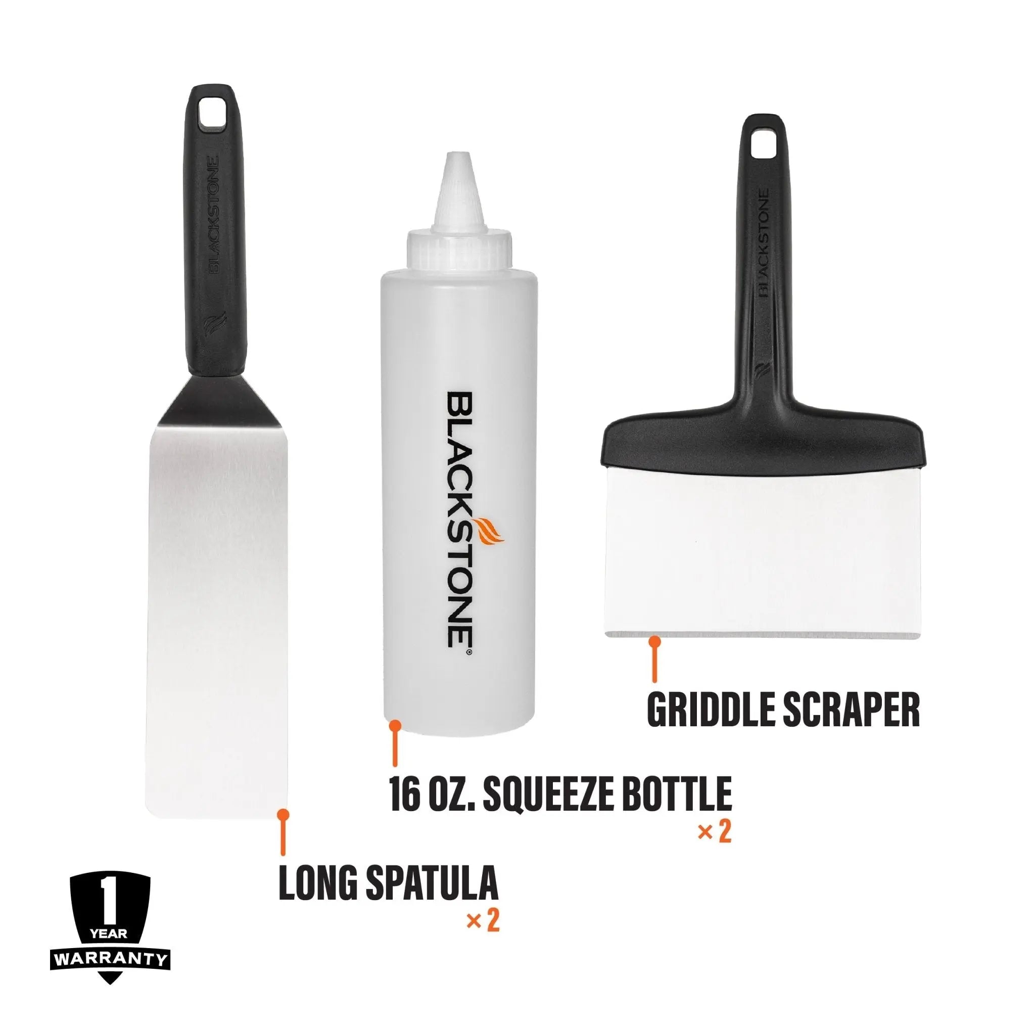 Blackstone 5 Piece Professional Griddle Toolkit - Shop  Grill and Fire Pit Accessories at  Trekaline