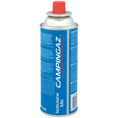 Campingaz CP250 Isobutane Cartridge for Bistro stoves, blue canister with red cap