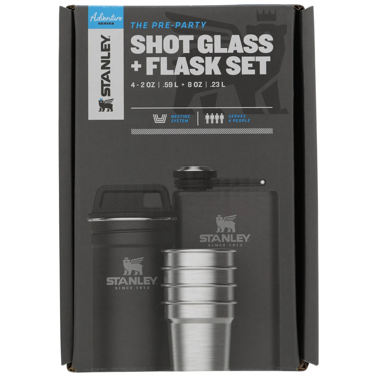Stanley Adventure Pre-Party Shot Glass Flask Set - Shop  Flasks at  Trekaline