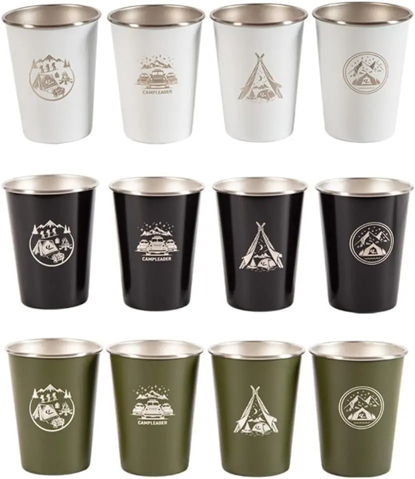 JetShark Stainless Steel Cup 12 oz 4 Pack - Shop  Camping Cups at  Trekaline
