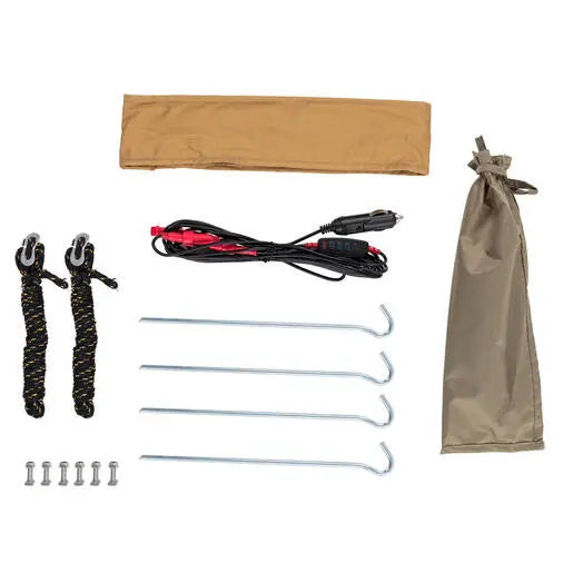 ARB Aluminum Awning with Light Kit - 3m x 2.5m Black - Shop  Awnings at  Trekaline