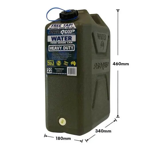 ARB Jerry Can Plastic for Water With Tap 22L - Shop  Water Tanks at  Trekaline