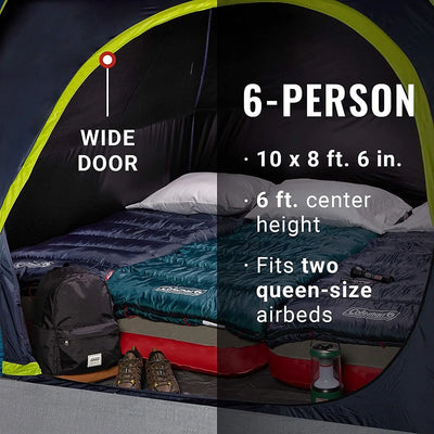 Coleman 6-Person Dark Room Skydome Tent - Shop  Camping Tents at  Trekaline