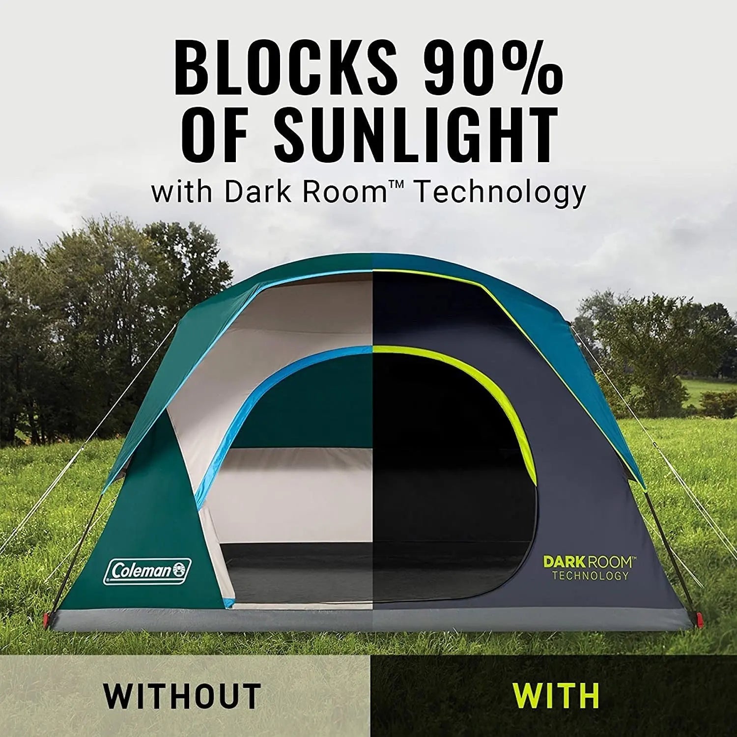 Coleman 6-Person Dark Room Skydome Tent - Shop  Camping Tents at  Trekaline