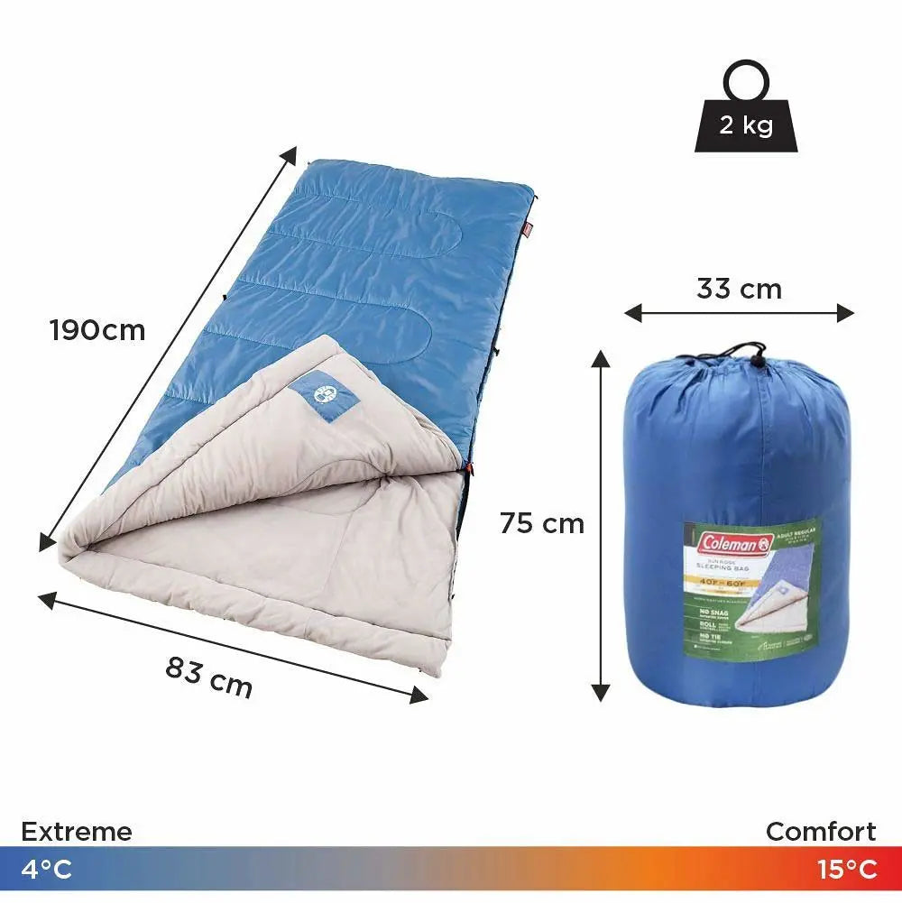 Coleman Sun Ridge Cool Weather Sleeping Bag - Shop  Camping Sleeping Bags at  Trekaline
