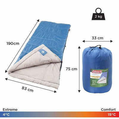 Coleman Sun Ridge Cool Weather Sleeping Bag - Shop  Camping Sleeping Bags at  Trekaline