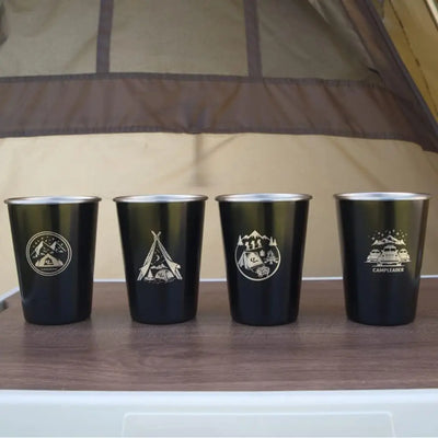 JetShark Stainless Steel Cup 12 oz 4 Pack - Shop  Camping Cups at  Trekaline