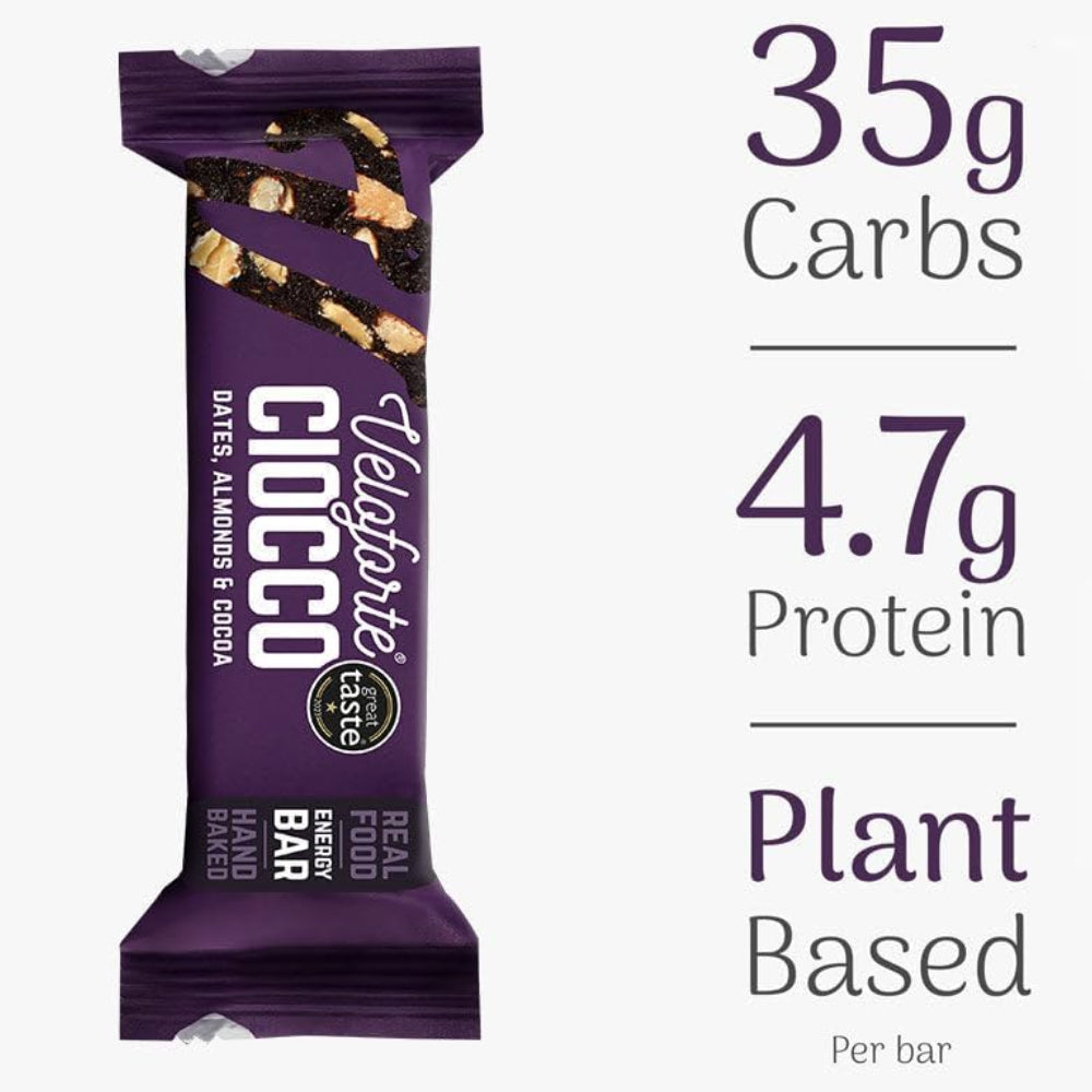 Veloforte Ciocco Natural Energy Bar 55 g - Shop Bars at Trekaline