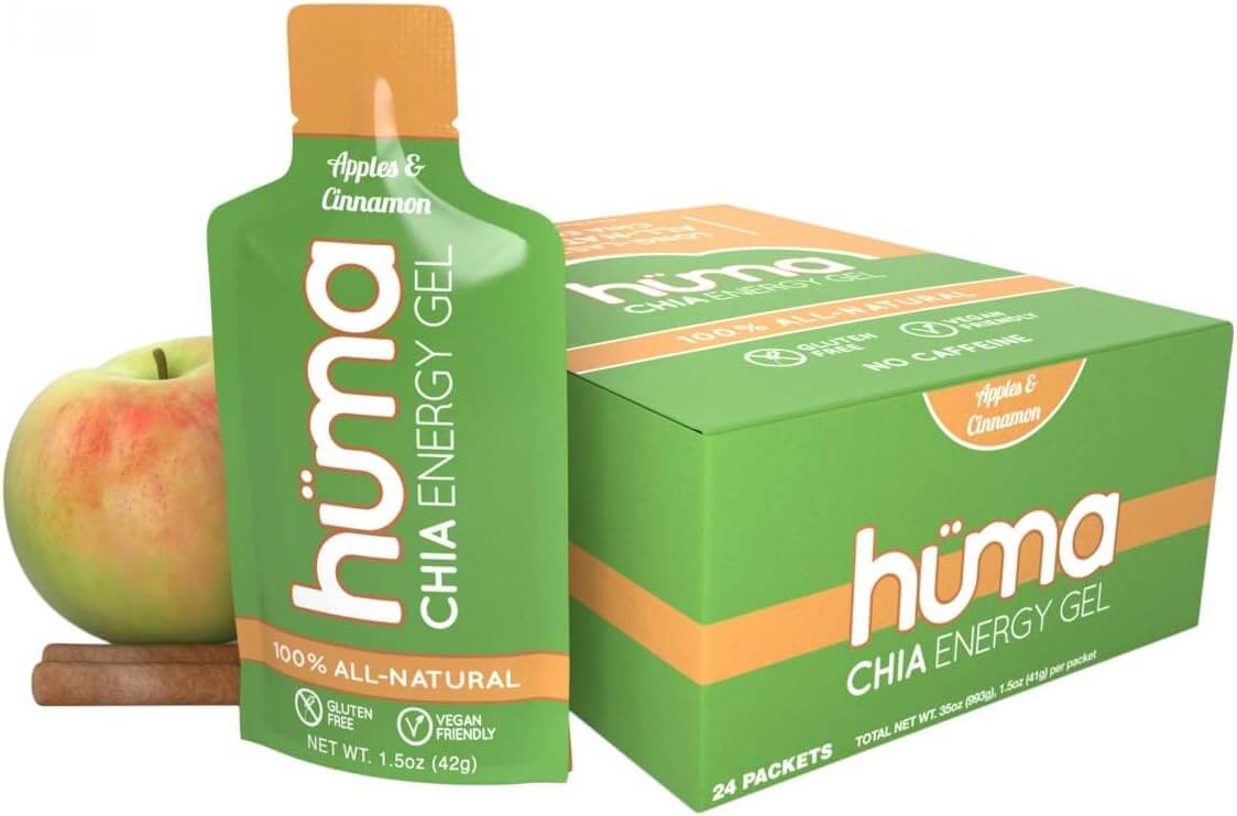 Huma Chia Energy Gel - Apple and Cinnamon  box of 20