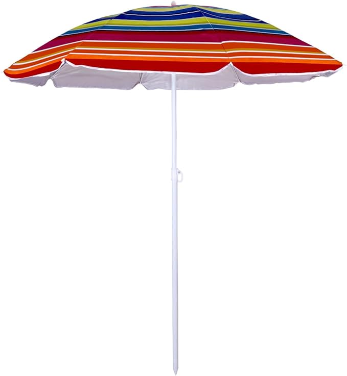 Procamp Large UV Beach Umbrella 2.4m - Shop  Umbrellas at  Trekaline