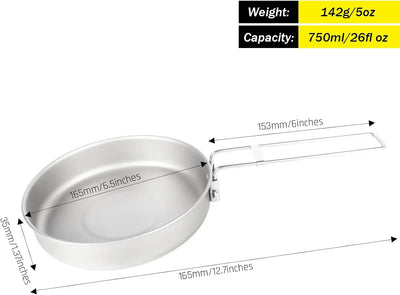 SilverAnt Titanium Camping Cookware Set 1.6L - Shop  Cooksets at  Trekaline